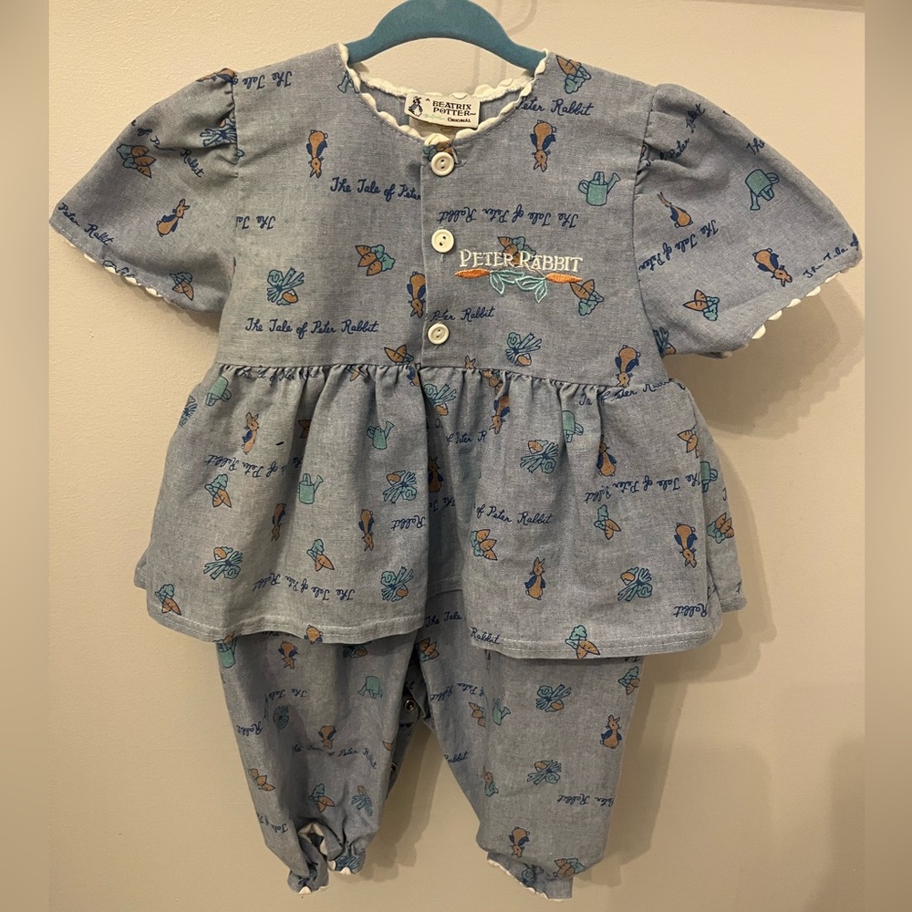 Vintage Peter Rabbit Baby Romper